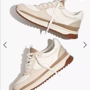 Madewell Kickoff Trainer Sneakers in Neutral Colorblock Leather